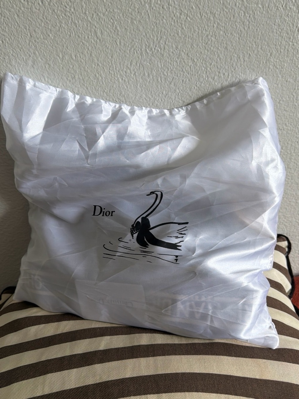 Dior Black & Cream Saddle Bag with Gold hardware - Picture 5 of 8